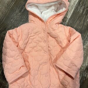 Infant Girls First Impressions Coral Quilted Jacket